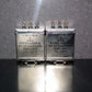Two vintage Siemens PIO capacitors 2x4 uF / 250V Klangfilm, glass end seal