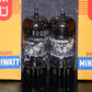 Platinum Matched Pair ECC88 Amperex Bugle Boy tested NOS Balanced sections