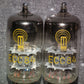 ECC84 RFT NOS Platinum matched pair, old type early 70s East Germany