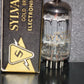 One (1 pcs) 5963 Sylvania Gold 12AU7 ECC82 NOS NIB Long Box Plates Square Getter