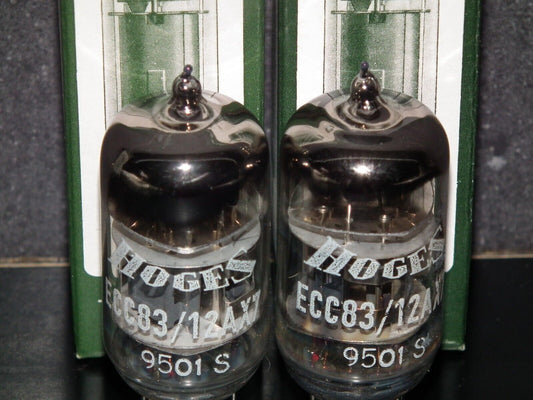 Matched Pair  ECC83 12AX7 Hoges NOS in original boxes 1995