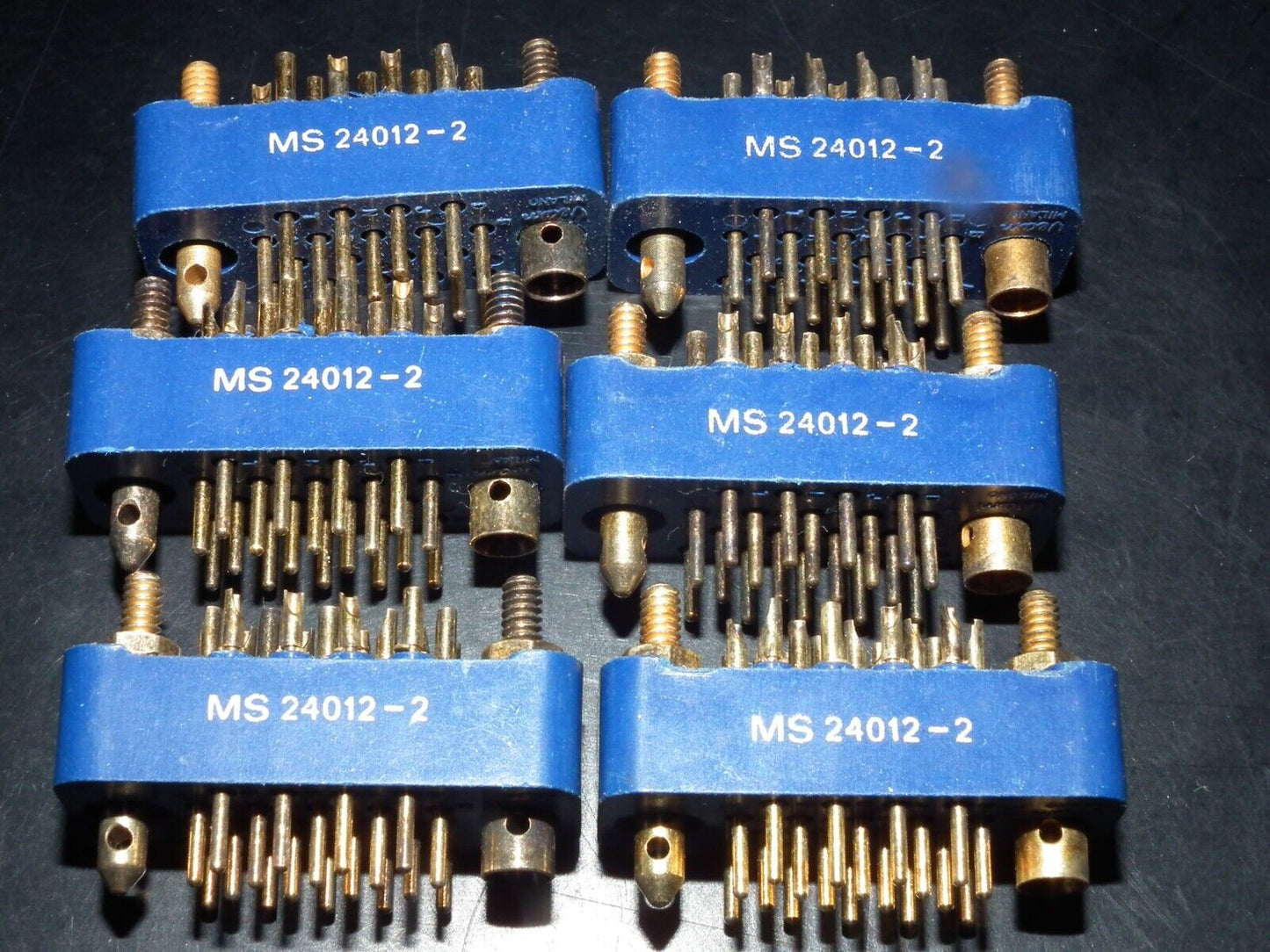 One MS24012-2 Continental Connector NOS GOLD PLATED MS 24012-2 New Old Stock USA