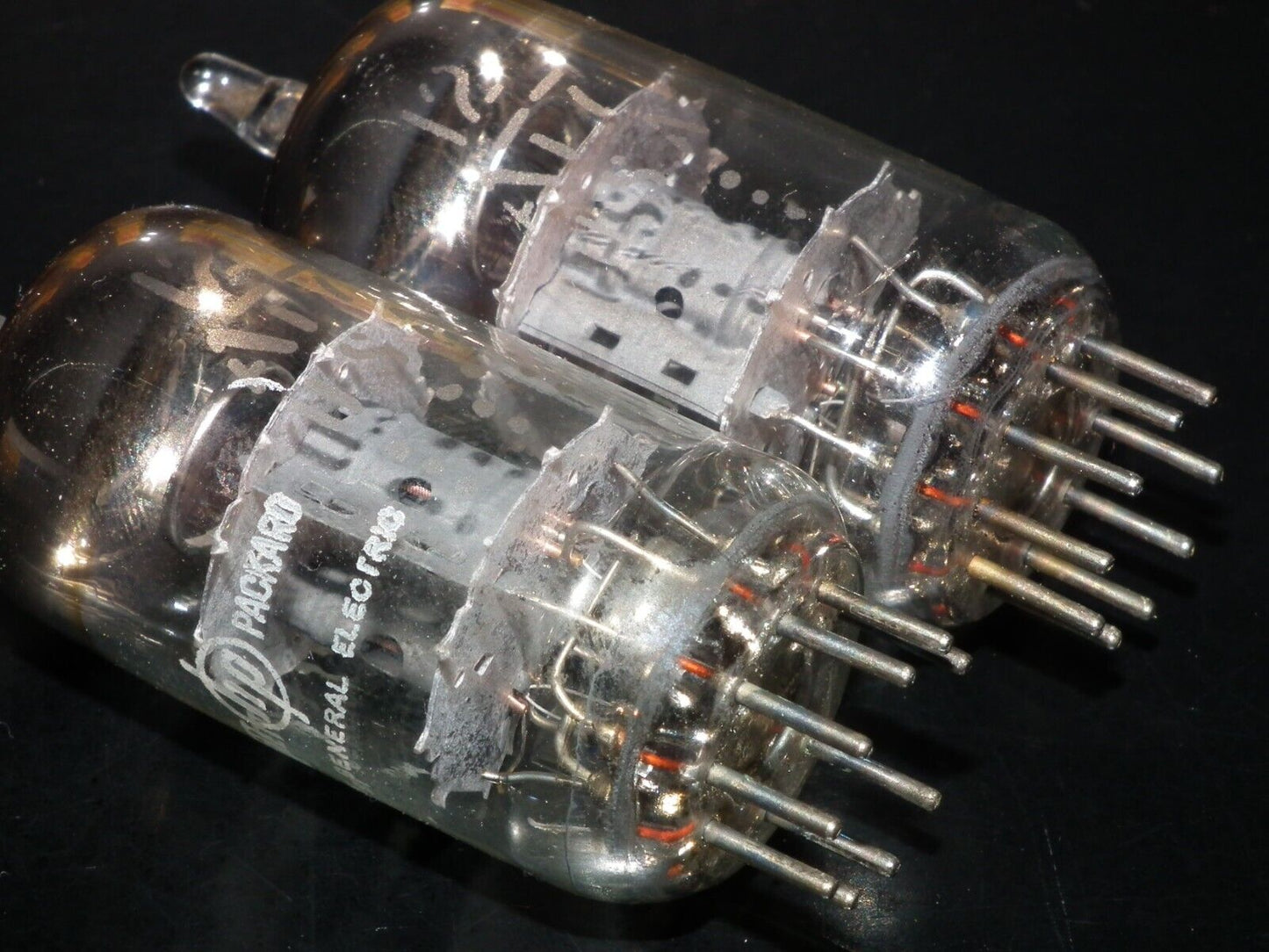 12AT7 GE ECC81 Matched Pair Used Tested 100%, made by General Electric for HP
