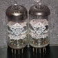 NOS Matched Pair ECC81 Telefunken 12AT7 Diamond Bottom Same Codes West Germany
