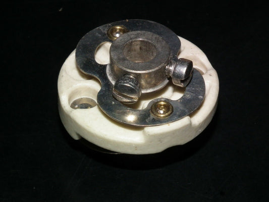 CERAMIC 1/4" FLEXIBLE SHAFT COUPLER EXTENDER - HAMMARLUND FC46S Collins Heathkit