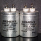 Two vintage MKV Capacitors 1mfd / 400V DC Siemens Klangfilm Hi End 1u 250V AC