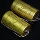 Two vintage NOS MP capacitors 2 uF / 250V Rifa Sweden PIO Paper in oil capacitor