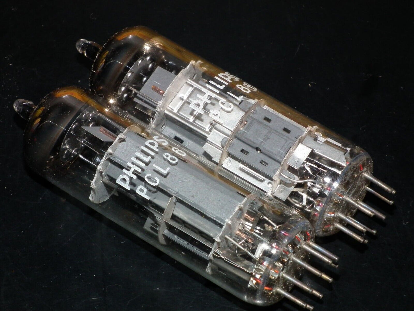 Platinum Matched Pair PCL86 14GW8 Philips NOS NIB Same codes Late 60s Holland