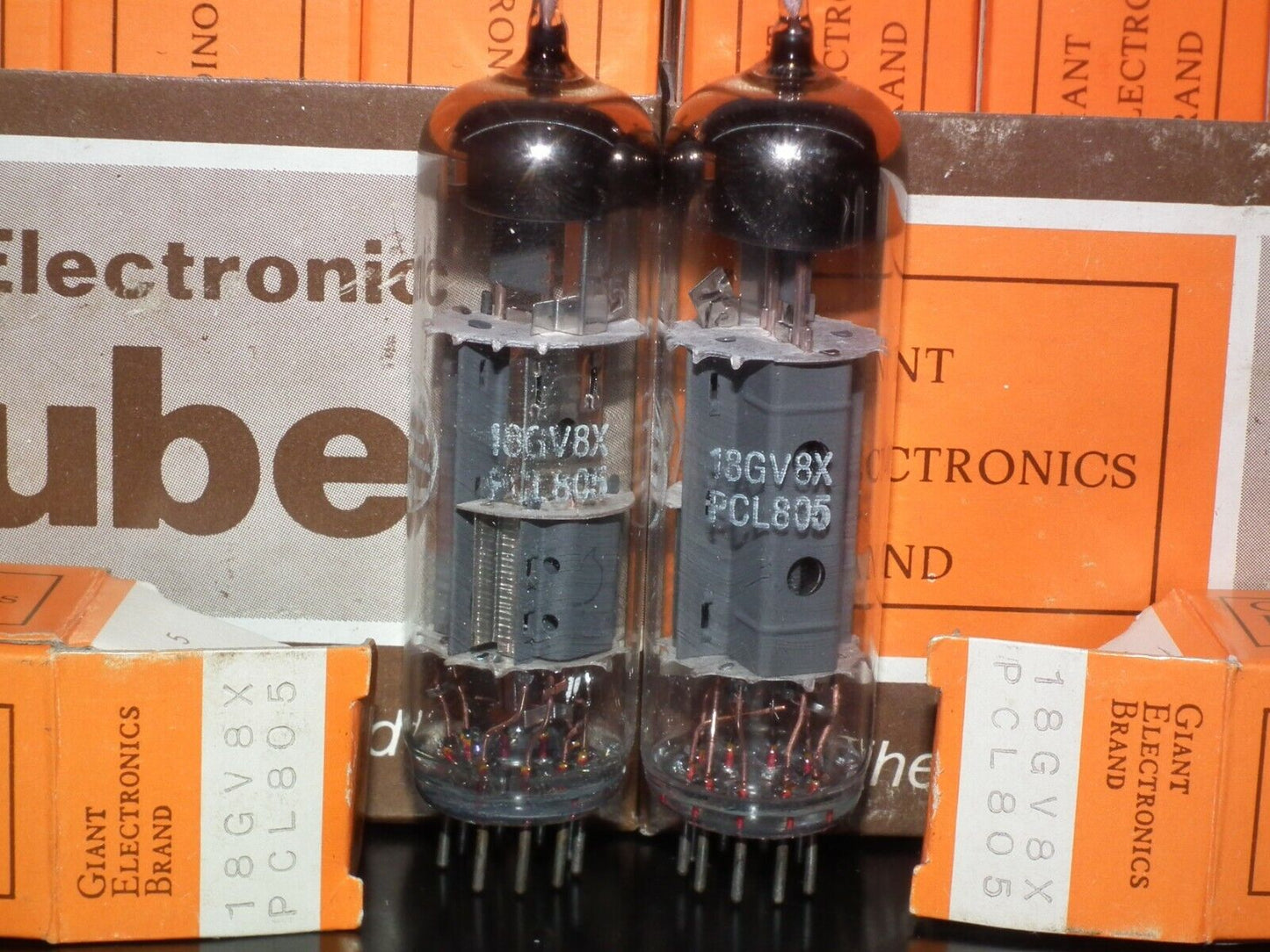 Platinum Matched Pair (2 tubes) PCL805 Tungsram GEB Triode Pentode NOS NIB