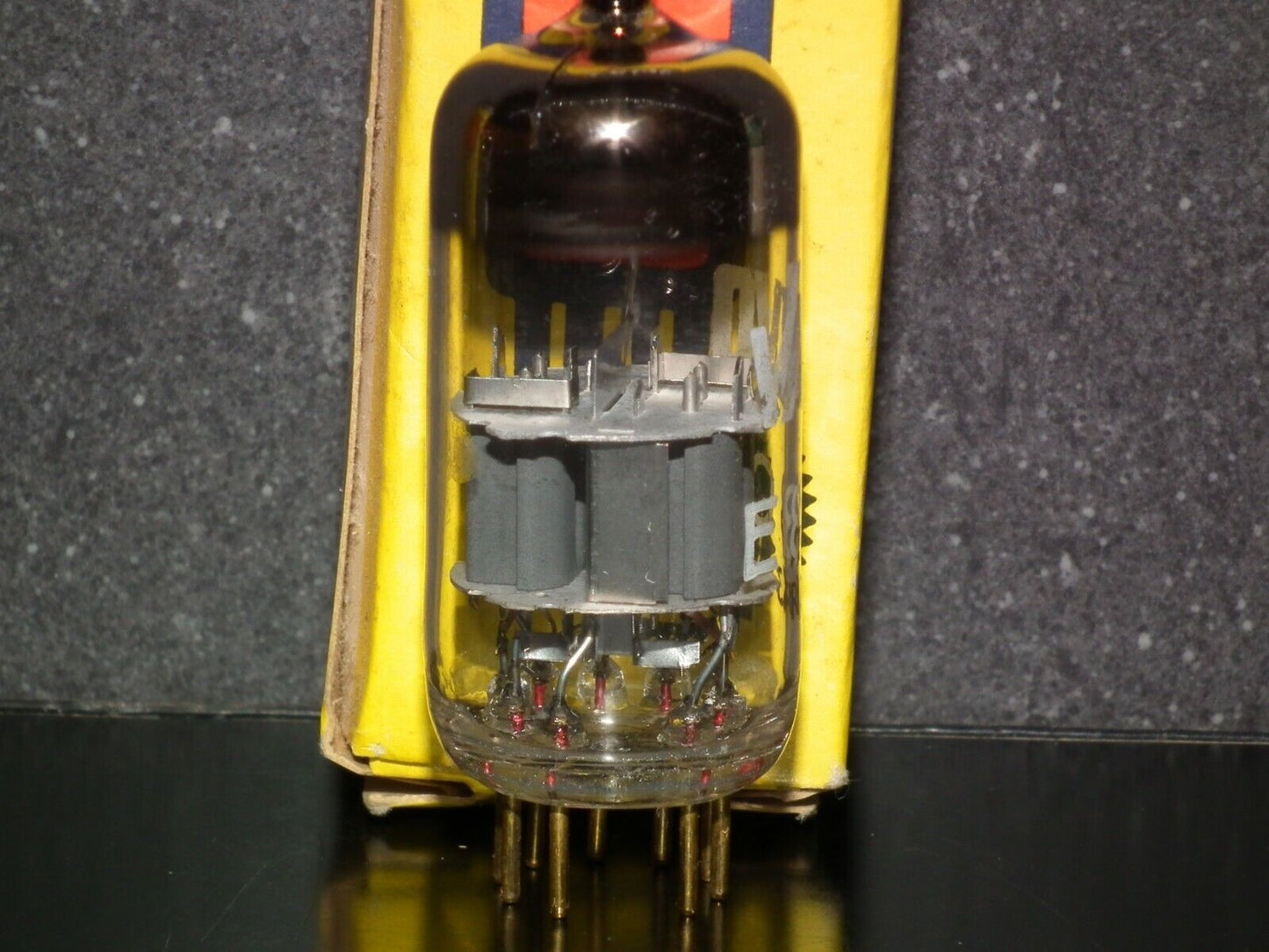 E88CC Mullard MItcham Rebranded Valvo Gold pins, perfectly balanced NOS NIB