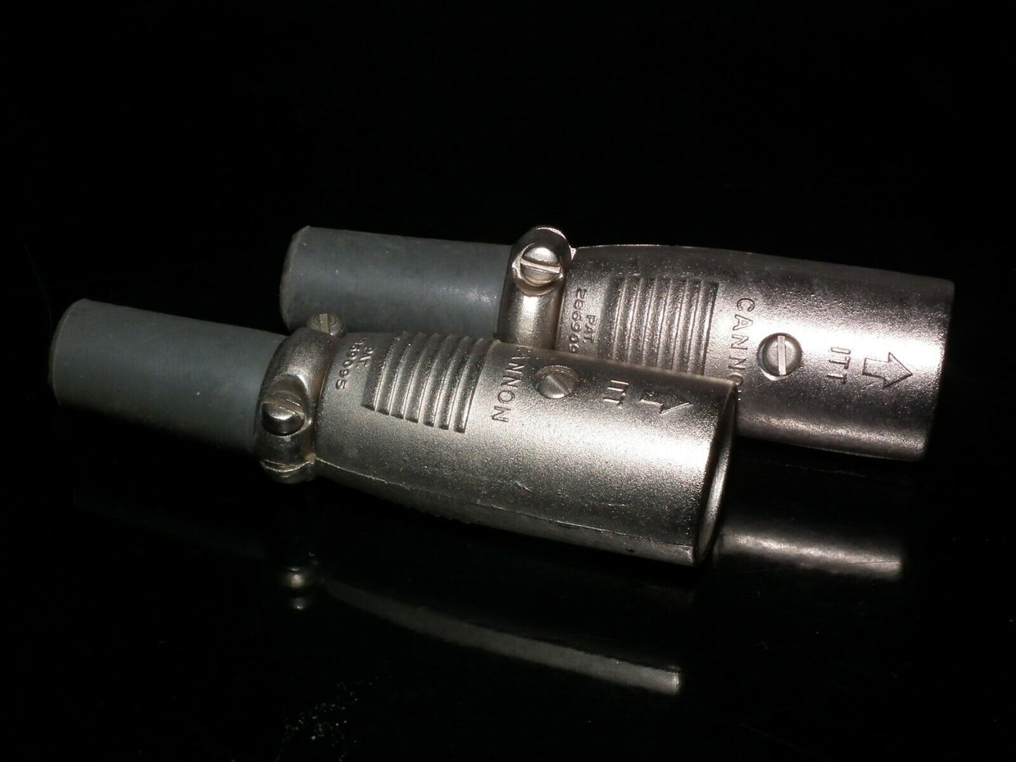 One ITT Cannon male XLR-3-12C NOS Microphone connector XLR 3 12C (3 pole)