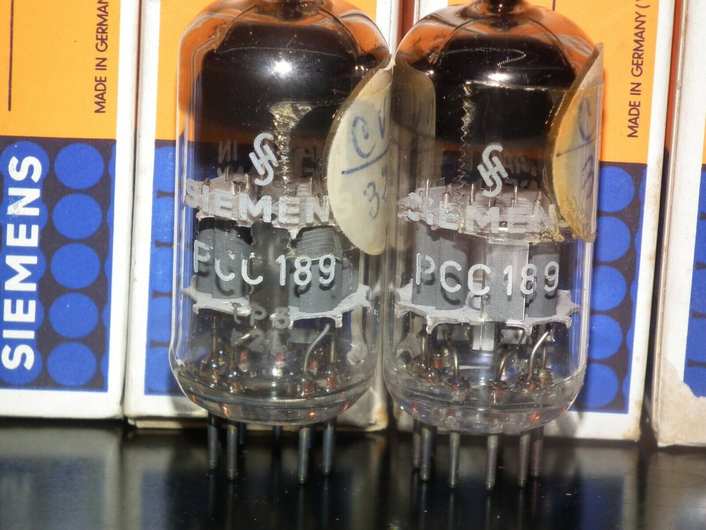 Matched Pair PCC189 Siemens 7ES8 NOS NIB ECC88 E88CC 6DJ8 6922 Sub