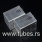 Two vintage Siemens PIO capacitors 2x2 uF 160V Klangfilm Made in West Germany