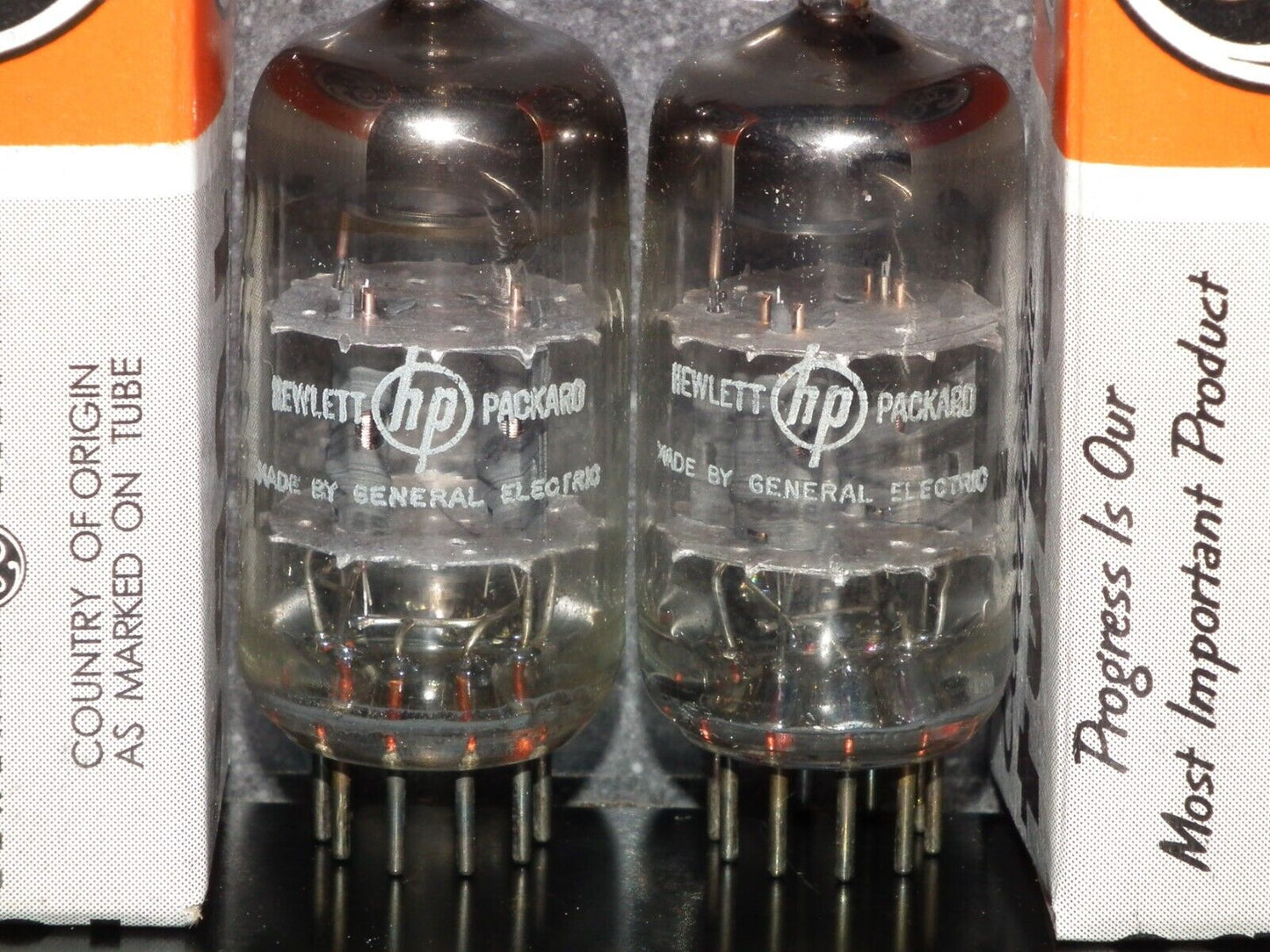 12AT7 GE ECC81 Matched Pair Used Tested 100%, made by General Electric for HP