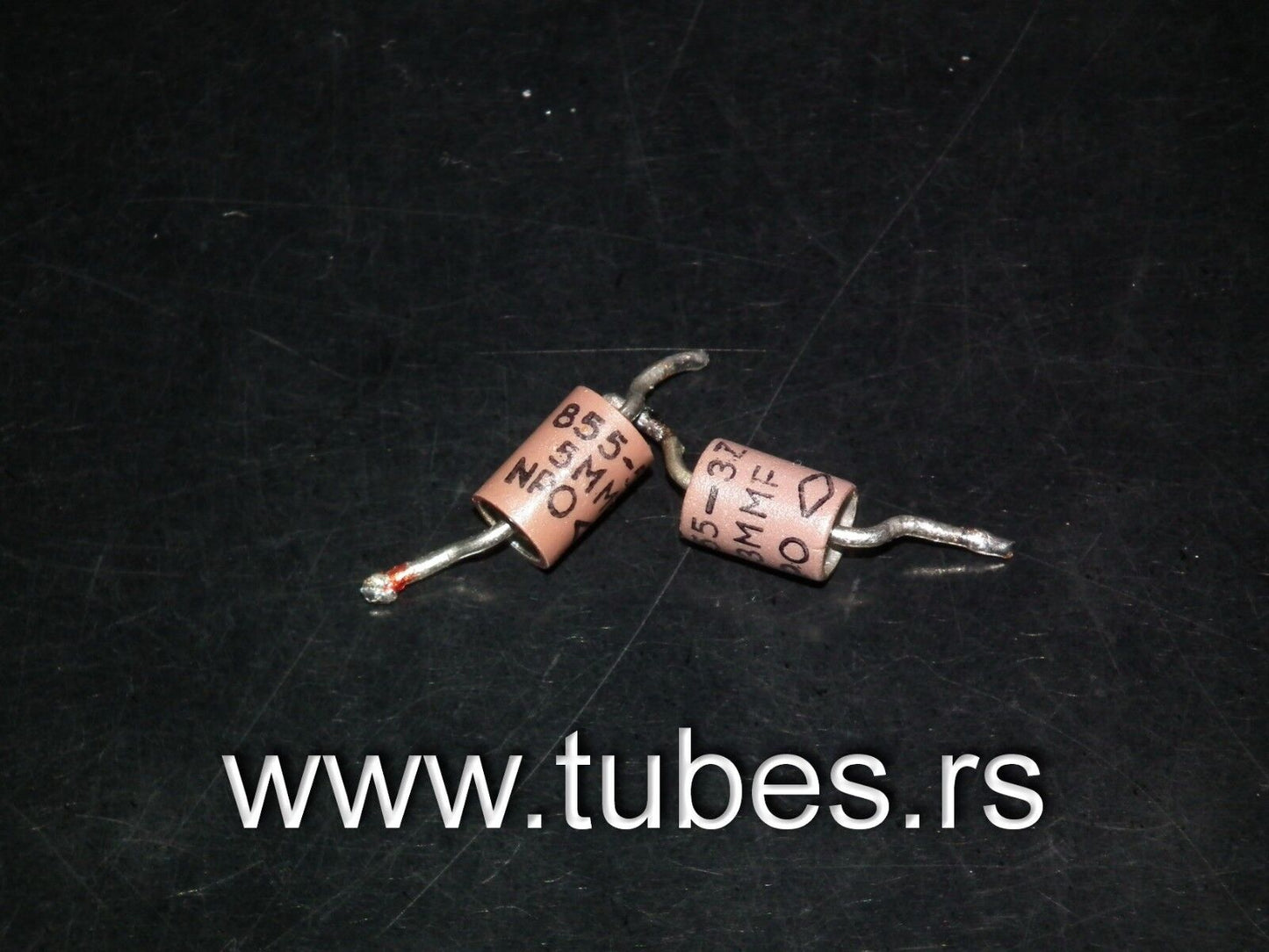 RF ceramic doorknob HV capacitor CRL855 5pF 5000V NPO Used, tested