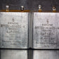 Two vintage Siemens PIO capacitors 4 uF 160V Klangfilm Made in Germany 1971 4mfd