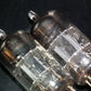 ECC81 12AT7 Philips Holland Flat Foil Crossbar D Getter (Used, matched pair)