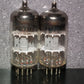 Matched Pair ECC81 12AT7 Siemens old type rebranded Tungsram, white logo (Used)