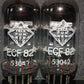 ECF82 Telefunken 6GH8A 6U8 Platinum matched pair NOS NIB Dynaco, Scott, McIntosh