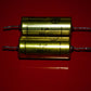 Two vintage MP capacitors 1 uF / 250V Rifa Sweden (PIO  Paper in oil capacitor)