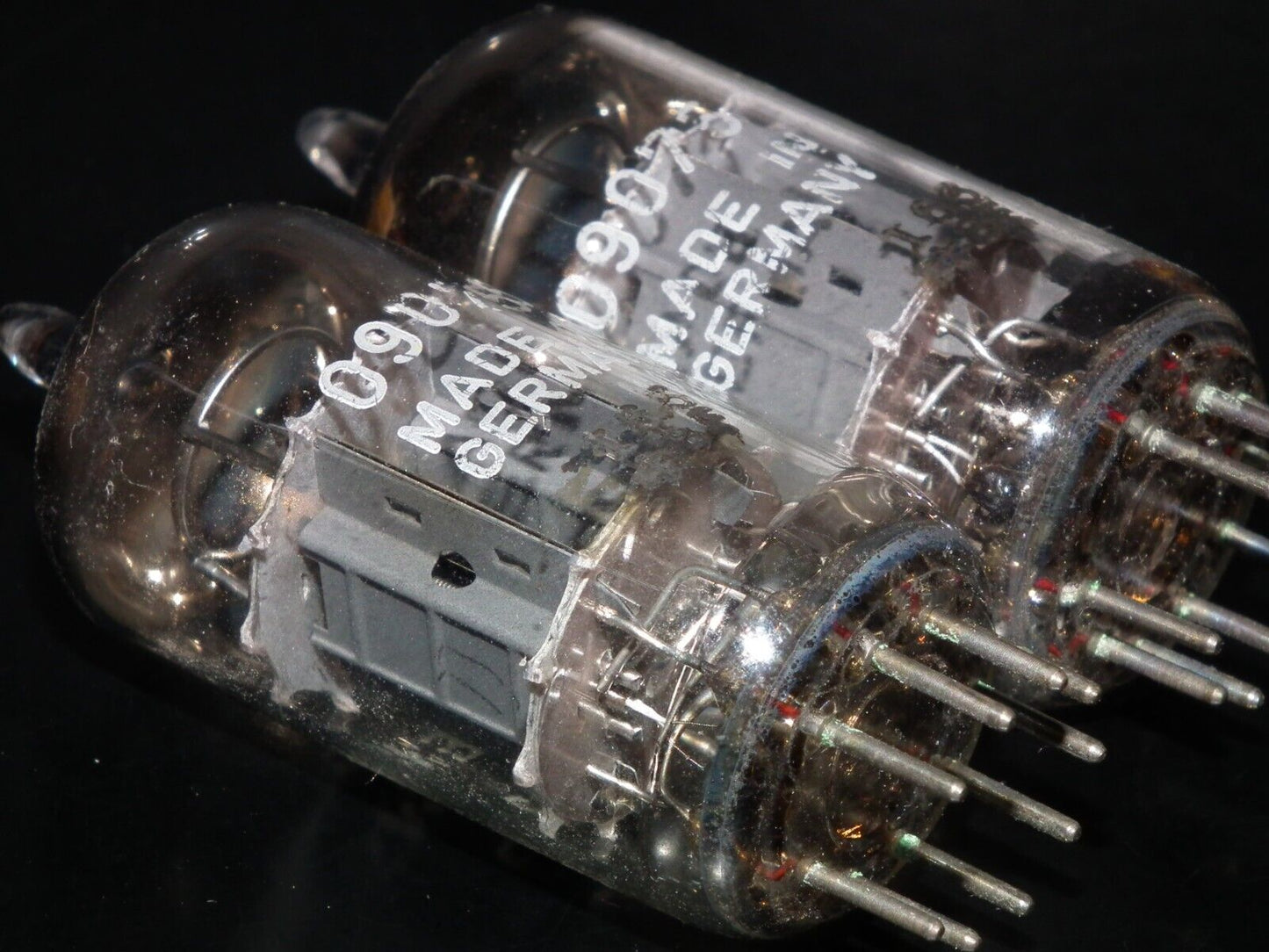 Pair ECC83 Siemens 12AX7  Used Tested 85% Double Getter Support Munich Codes