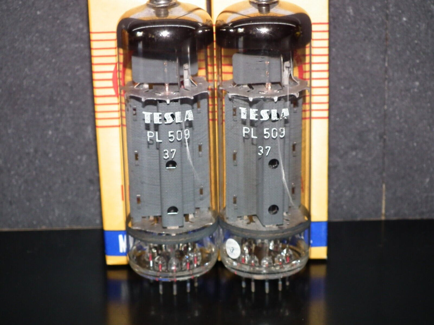 PL509 Tesla 40KG6  NOS Platinum Matched Pair EAR859 EAR861 RARE SPOT ANODES