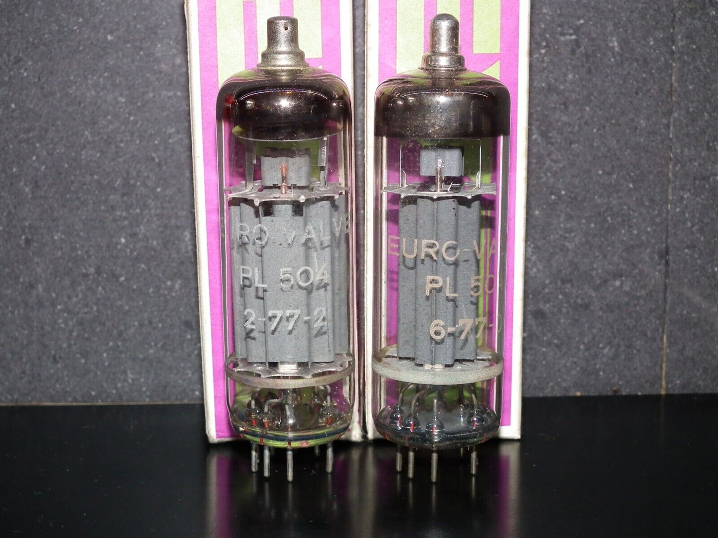 PL504 EUROVALVE Matched Pair NOS NIB - West Germany