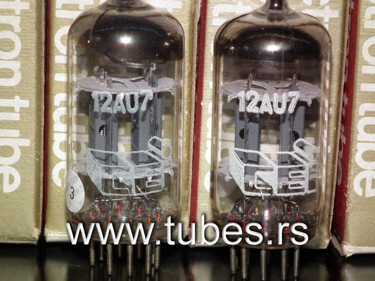 Philips Miniwatt 12AU7 ECC82 rebranded CEI - Platinum Matched Pair