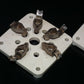 Vintage Used Ceramic Socket 5 pins for tubes QB 3/300 RS1007 TB2,5/400 TB3/750