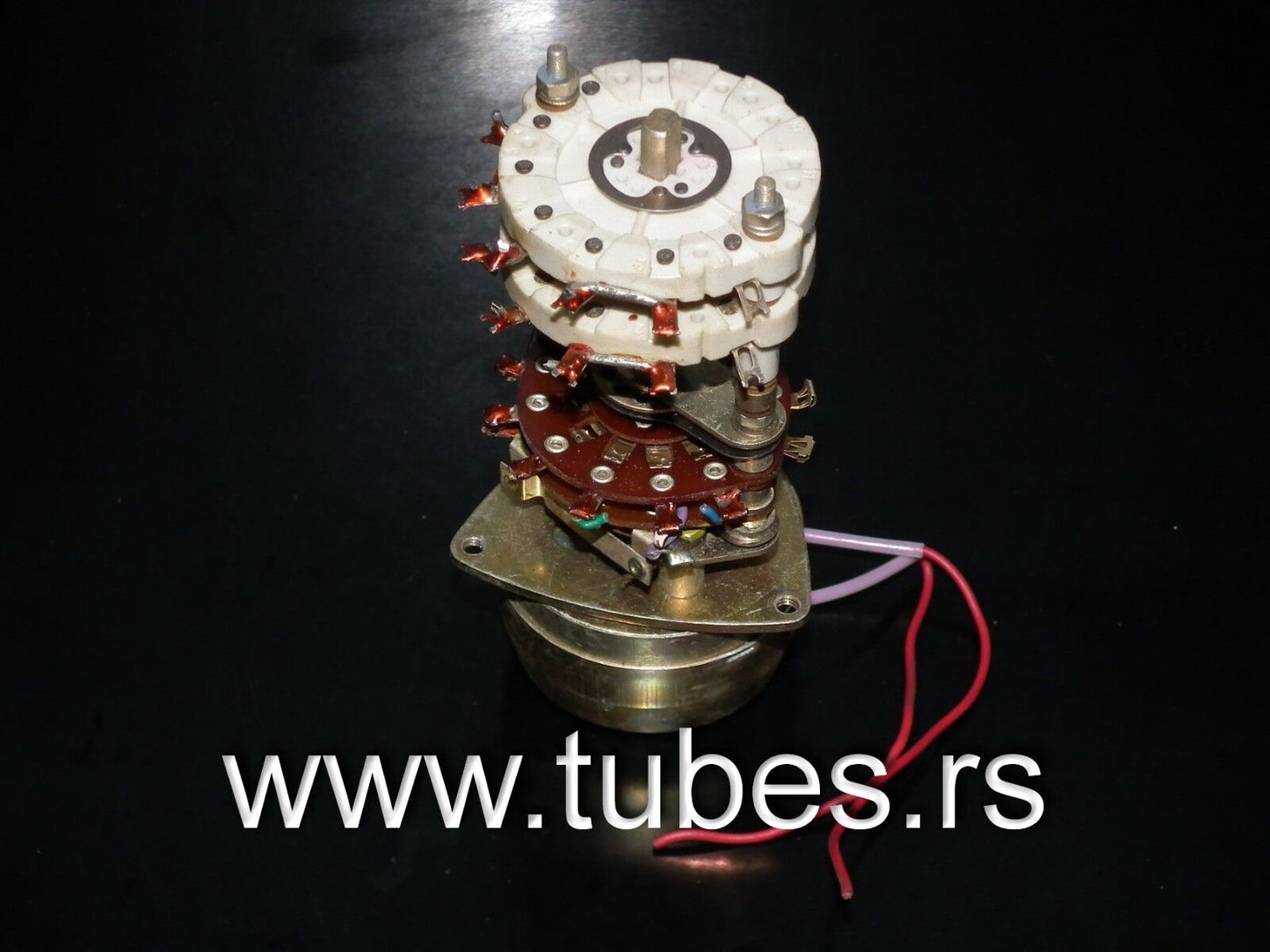 MOTORIZED CERAMIC SWITCH - DUAL SECTION 6 POSITIONS - RF AMPLIFIER ANTENNA TUNER