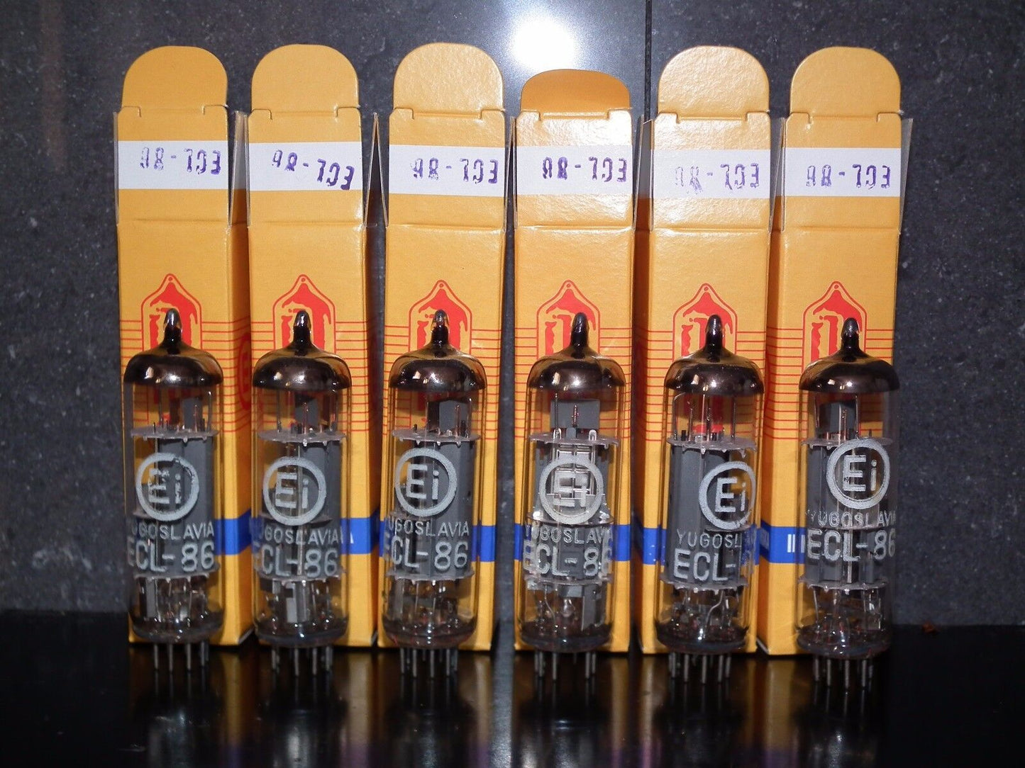 ECL86 6GW8 EI Philips Platinum Matched Pair NOS NIB