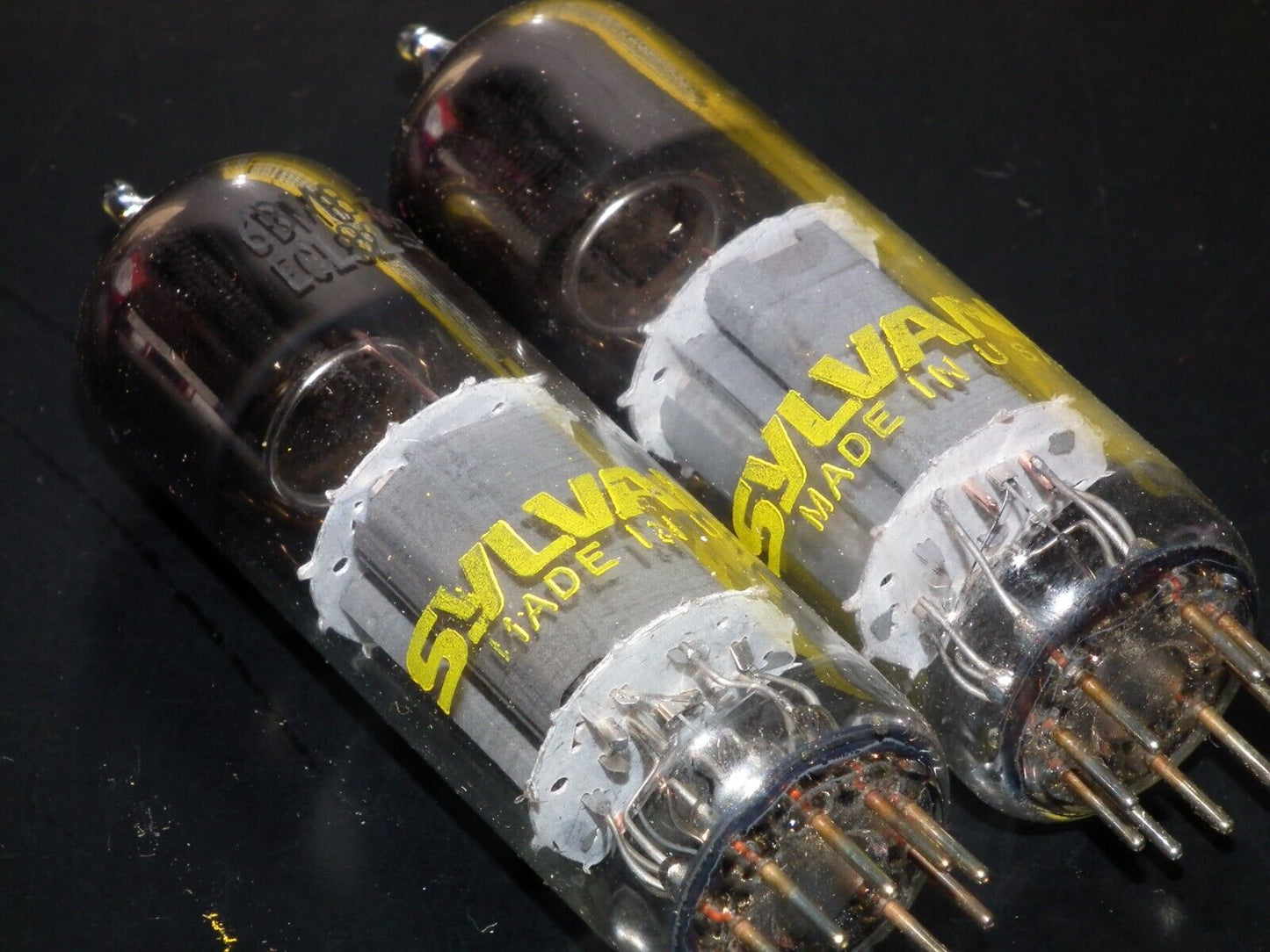 ECL82 Sylvania 6BM8 Matched Pair NOS NIB Dual Stage Getter Made in USA