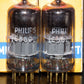 E88CC 6922 Matched Pair Philips Heerlen Holland Premium ECC88 6DJ8 Tested NOS 7L