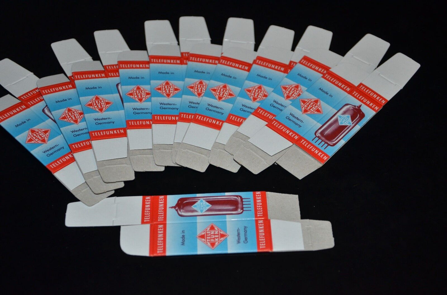 15PCS TELEFUNKEN blank CARTON BOX for Audio Tubes ECC83 ECC803S 12AX7 6922 ECC88