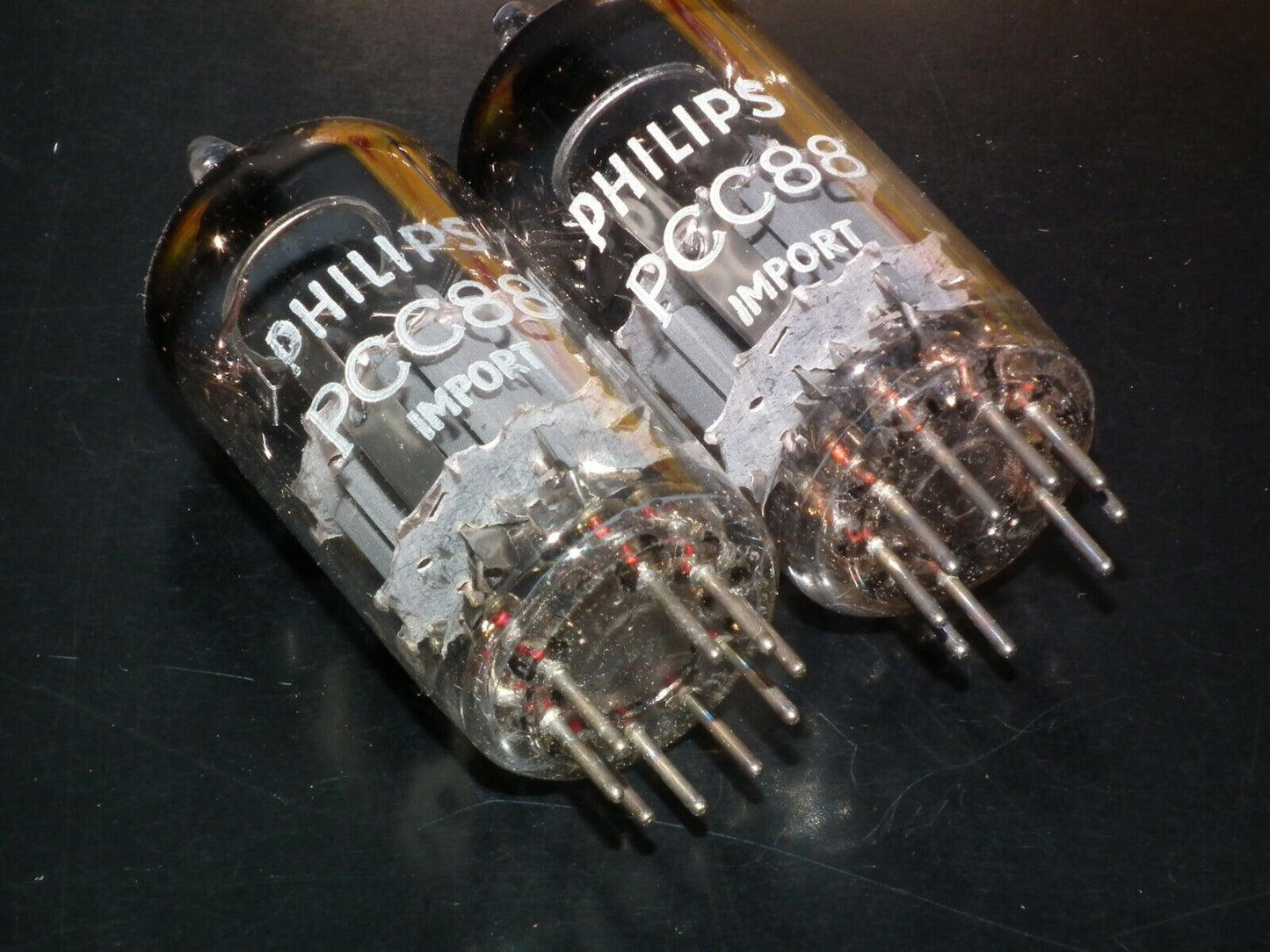 PCC88 Mullard 7DJ8 Rebranded Philips Platinum Matched Pair