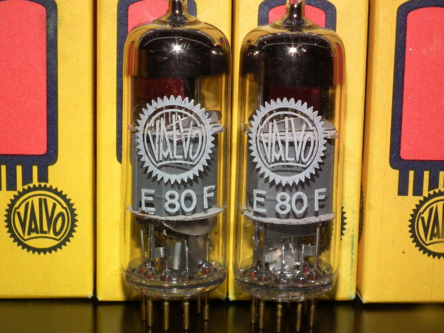 E80F Valvo 6084 Matched Pair NOS NIB EF86 sub Made by Philips Heerlen 1967