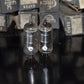 1T4 DF91 Cifte NOS Platinum matched pair rare old inclined square getter version