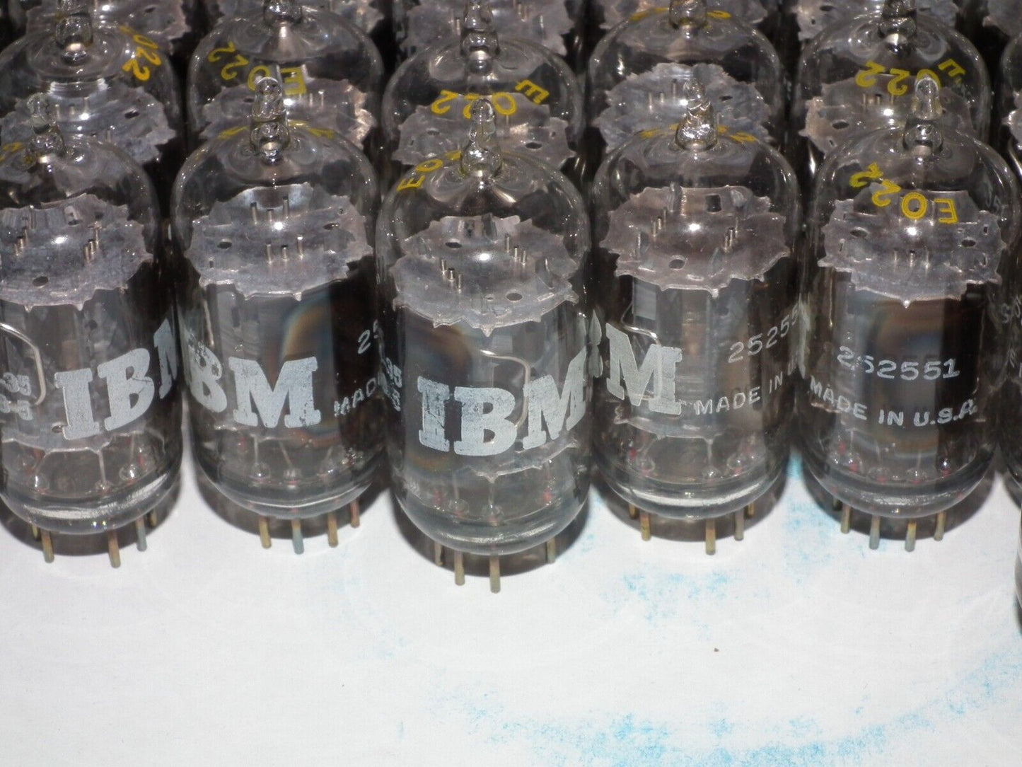 6211A GE IBM Platinum Matched Pair - Pullouts, tested NOS (~ECC82,12AU7,ECC802)