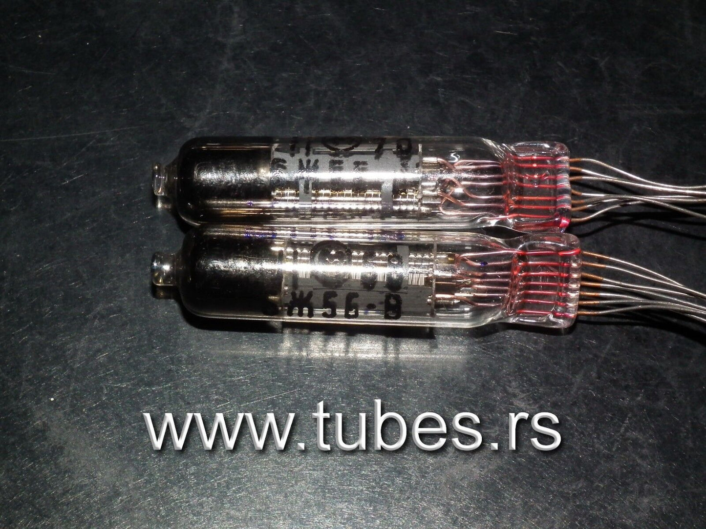 Two  (2 pcs) Military 6J5B-V-OS (6Ж5Б-В-OC) MELZ Tubes ~ 6AC7 Perfect for RIAA