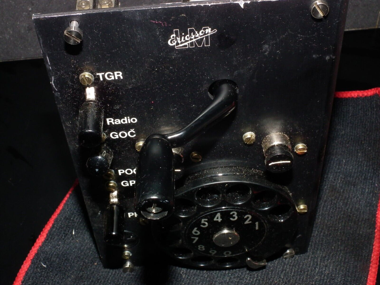 Vintage LM Ericsson Telephone Radio Device Ringer Generator Rotary Dial PIO Caps