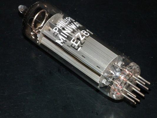 EZ81 Mullard 6CA4 NOS in Original wrap pack Rebranded Philips Miniwatt 1965
