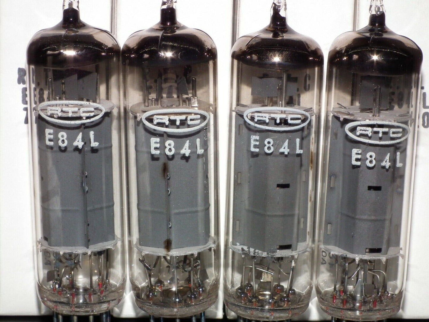 E84L 7320 Platinum Matched Quad Siemens Halske Branded RTC NOS NIB EL84 6BQ5