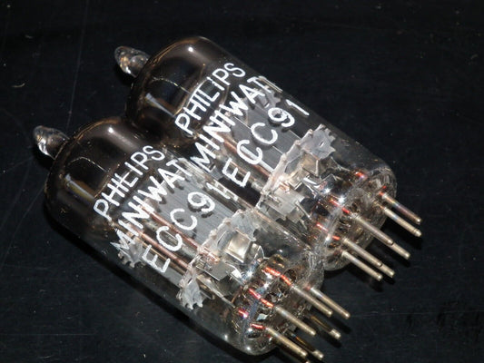 ECC91 Mullard NOS Rebranded Philips Miniwatt 1967