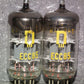 ECC85 6AQ8 RFT NOS Platinum matched pair, old type early 70s East Germany