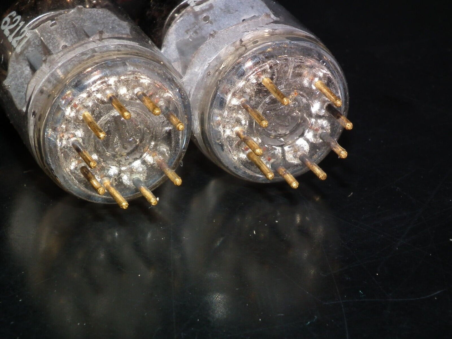 Matched Pair E280F Telefunken 7722 Used, tested NOS. Gold pins