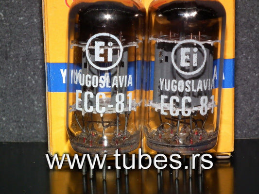 ECC81 12AT7 EI Yugoslavia NOS Telefunken long smooth plates for Marshall& Fender
