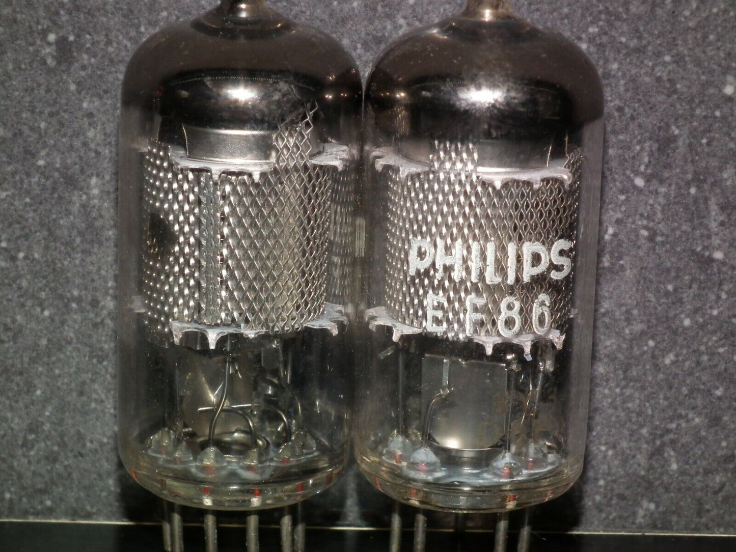 Platinum matched pair EF86 6267 Valvo Hamburg Rebranded Philips Low Noise Audio