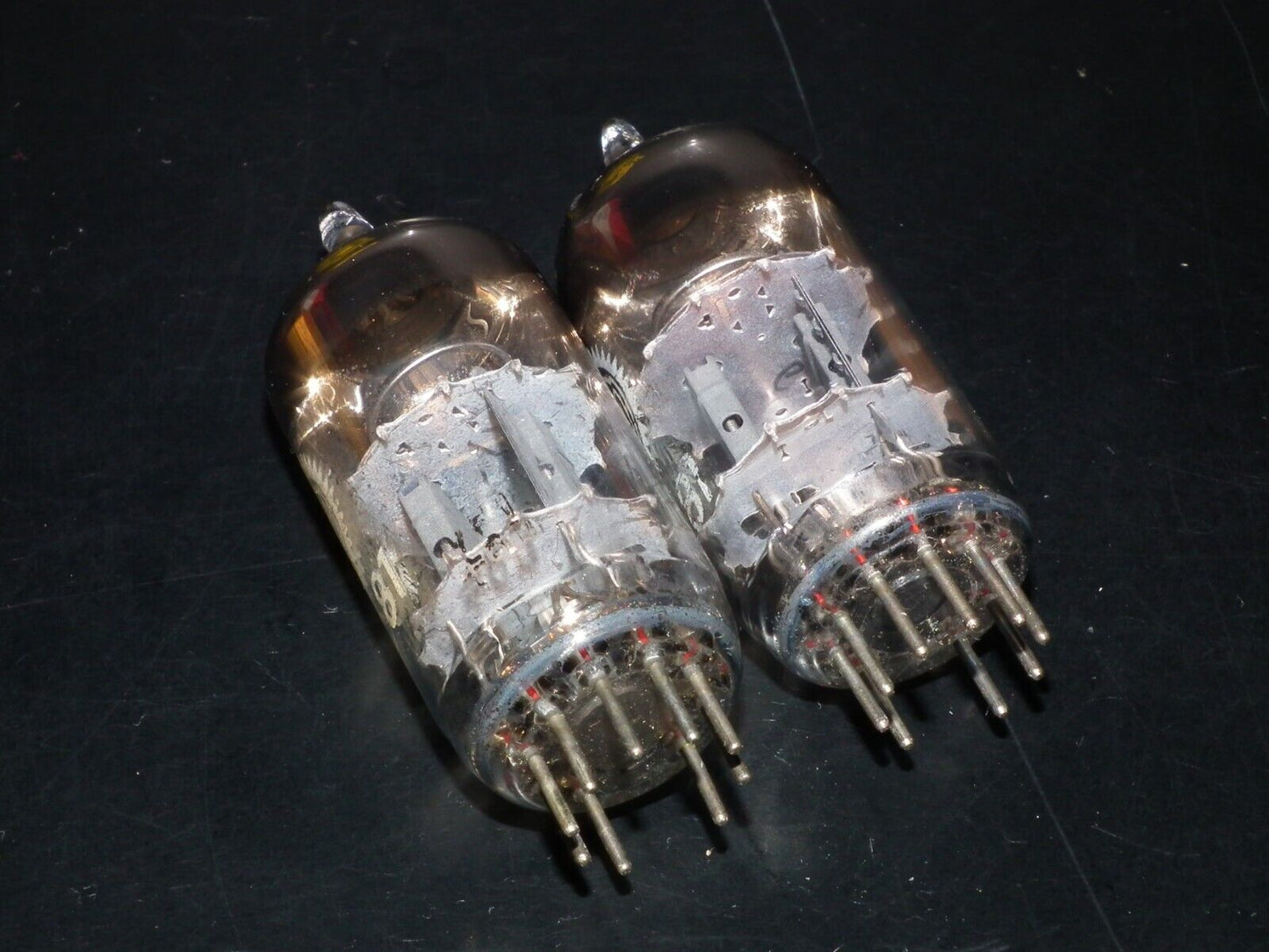 ECC81 12AT7 Valvo  (Used, matched pair) Siemens Halske Munich tube plant 60s