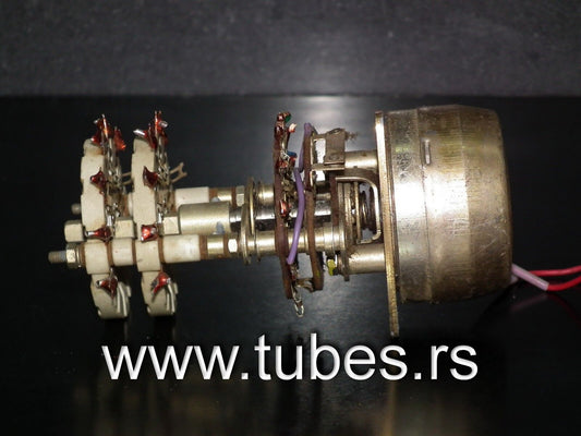 MOTORIZED CERAMIC SWITCH - DUAL SECTION 6 POSITIONS - RF AMPLIFIER ANTENNA TUNER