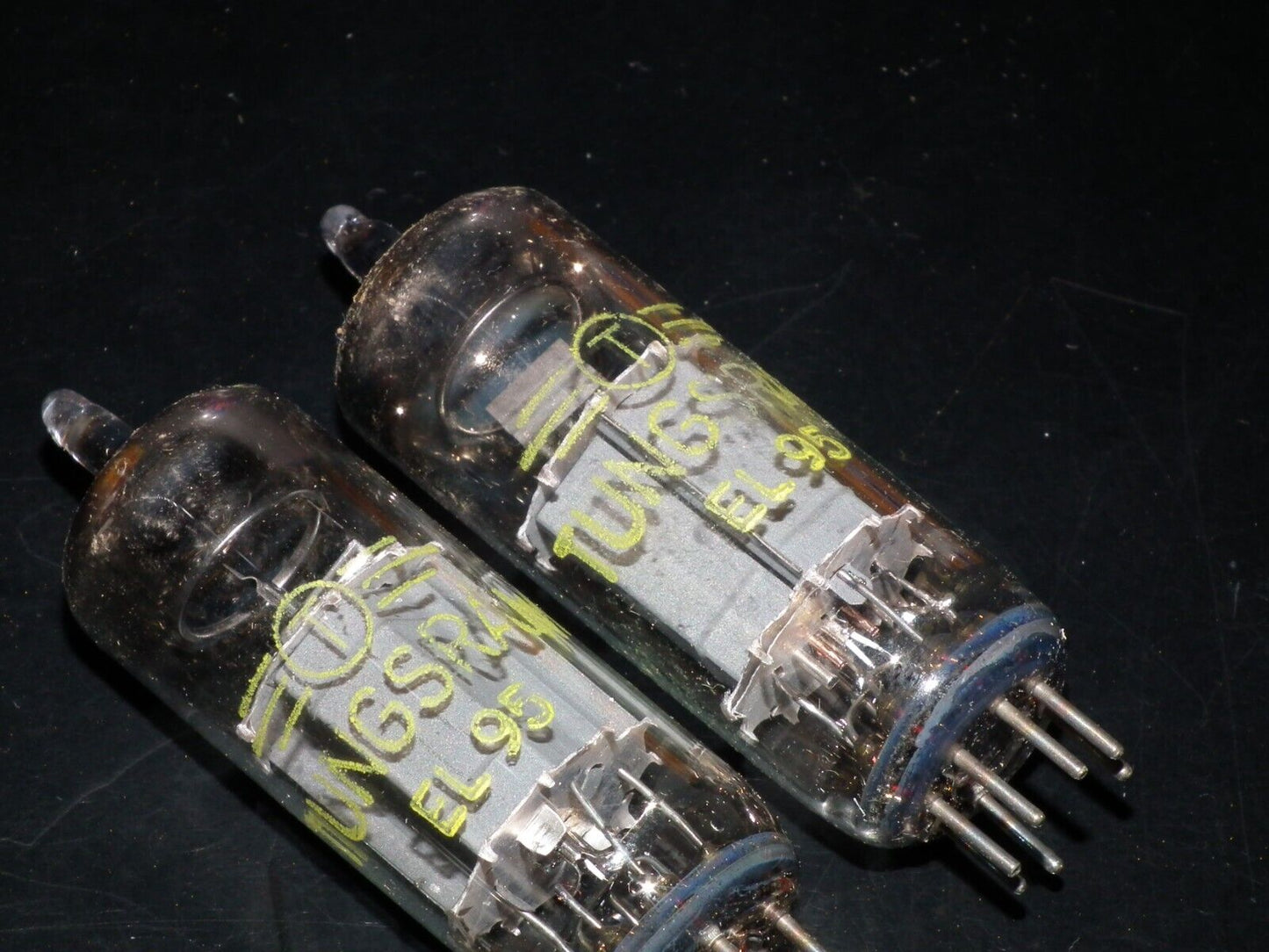 EL95 6DL5 Tungsram platinum matched pair 2pcs NOS NIB Great Sounding Early 60s